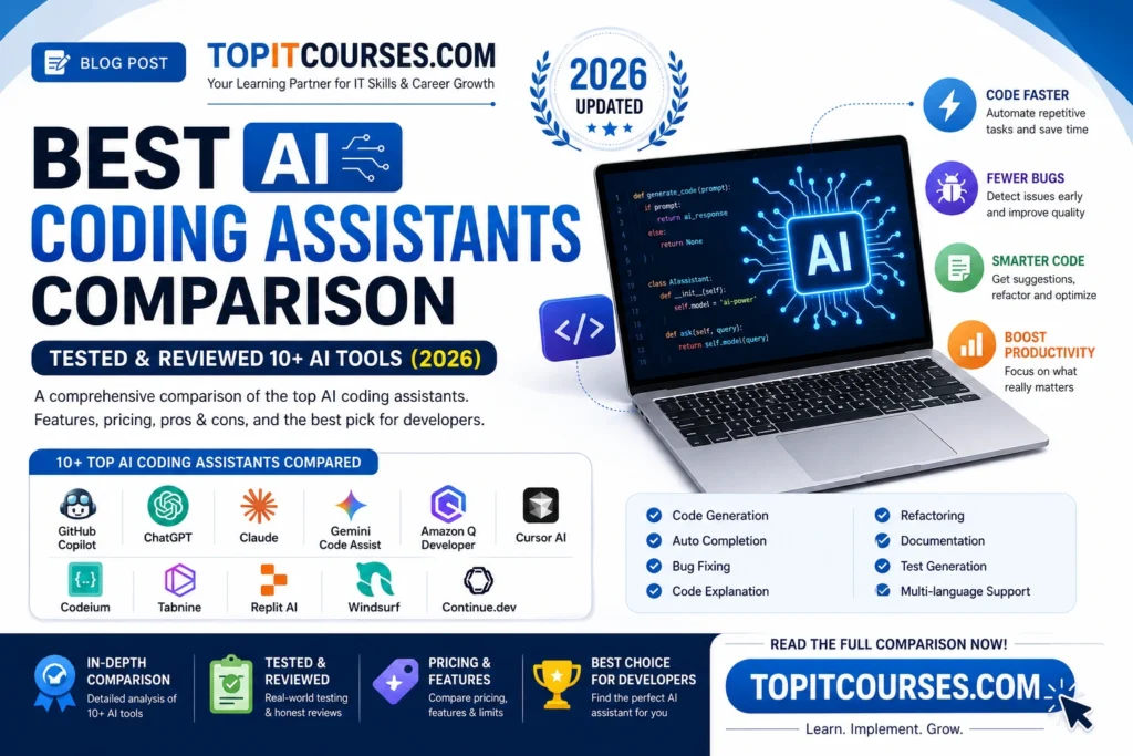 Best AI Coding Assistants Comparison: Tested & Reviewed 10+ AI Tools (2026)