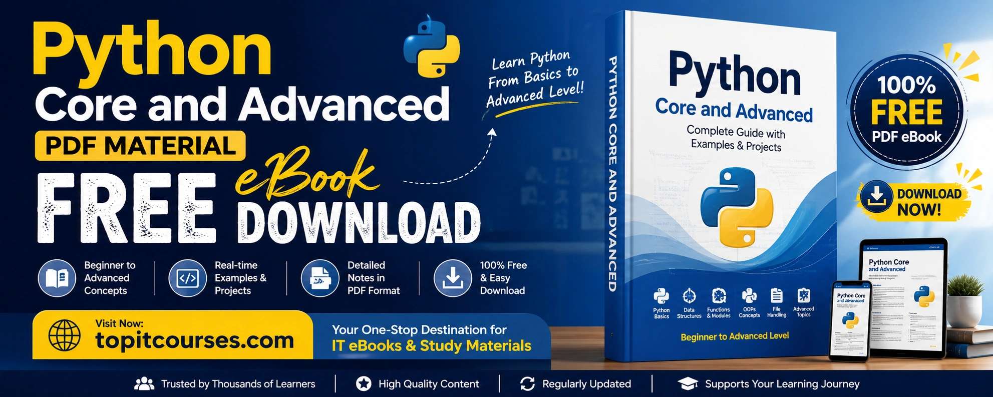 Python Core and Advanced Pdf Material Free eBook Download